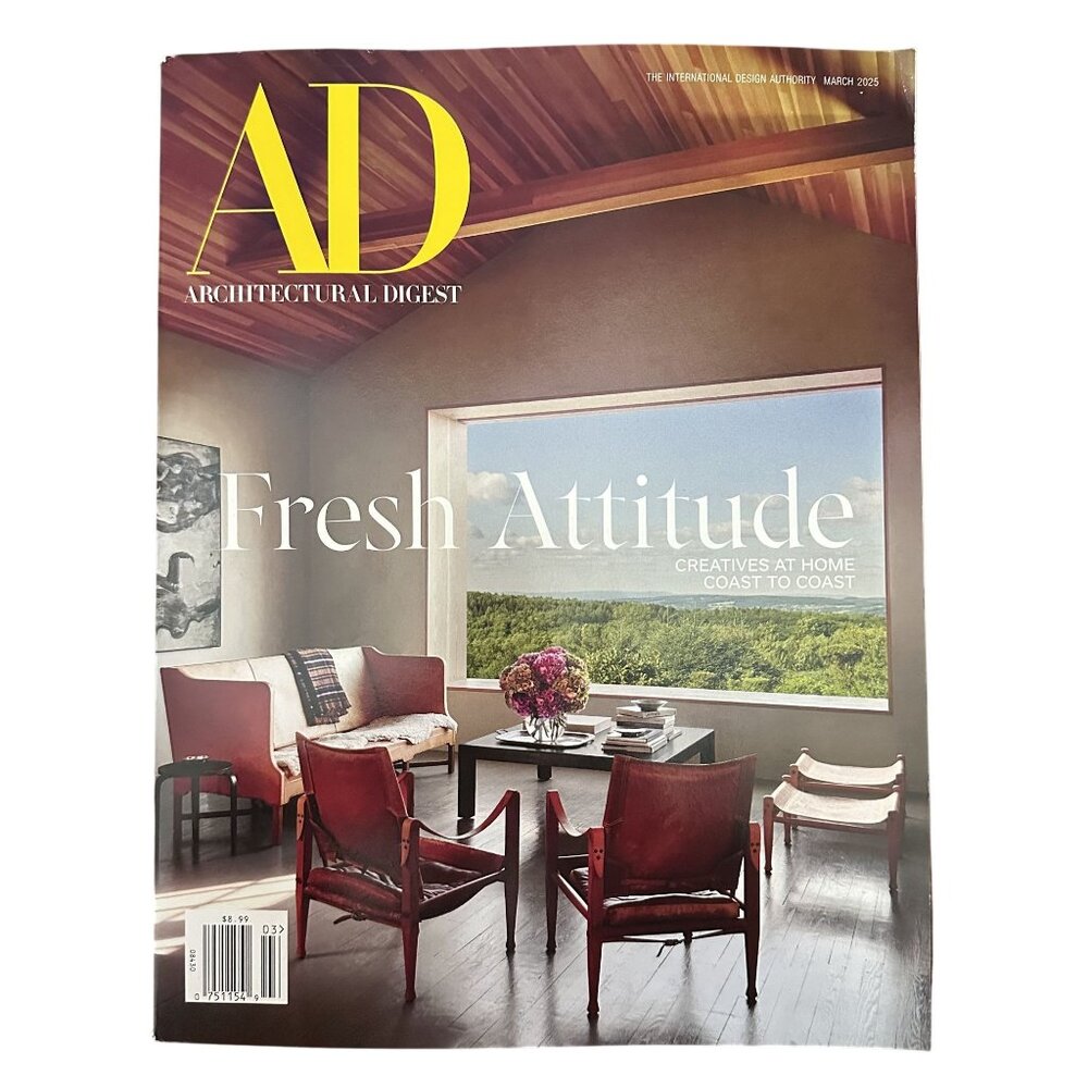 Architectural Digest Magazine March 2025 Fresh Attitude Creatives at Home Coast